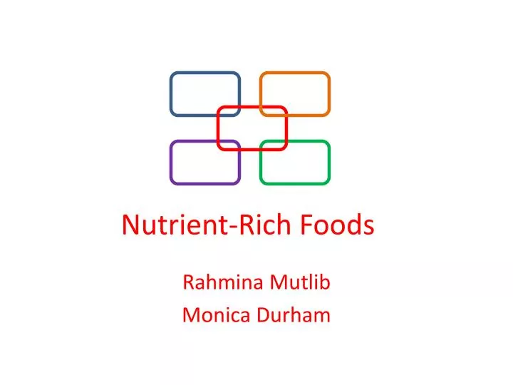 nutrient rich foods