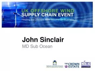 John Sinclair MD Sub Ocean