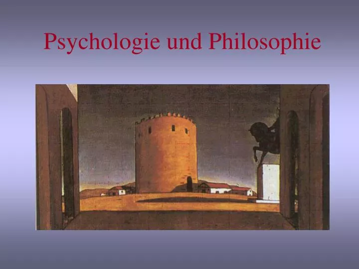 psychologie und philosophie