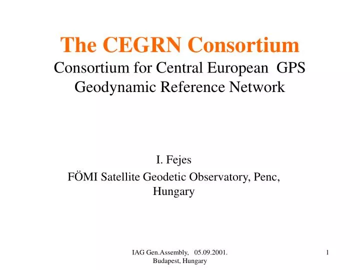 the cegrn consortium consortium for central european gps geodynamic reference network