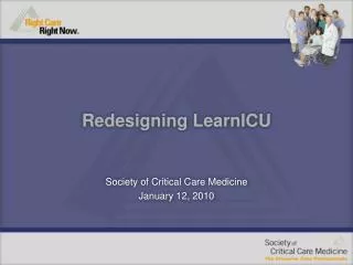 Redesigning LearnICU