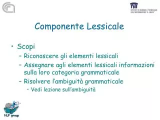 componente lessicale