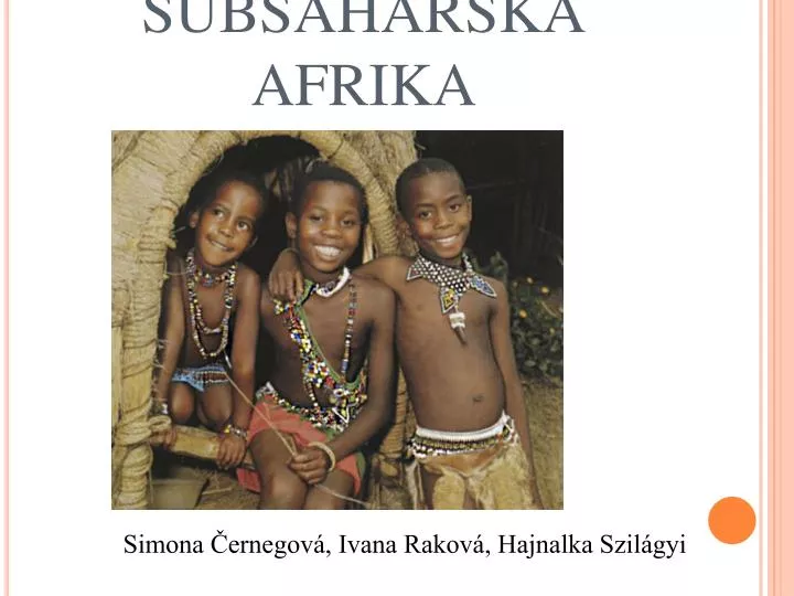 subsaharsk afrika