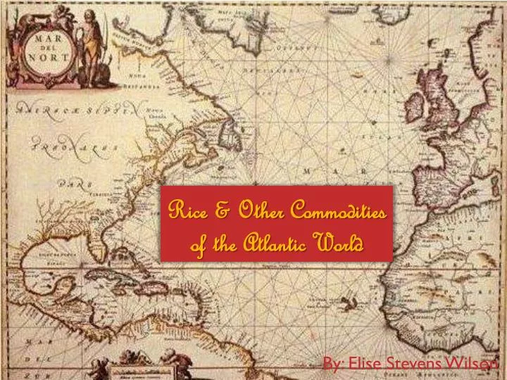 rice other commodities of the atlantic world