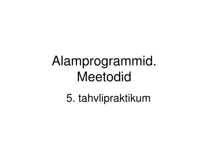 5 tahvlipraktikum