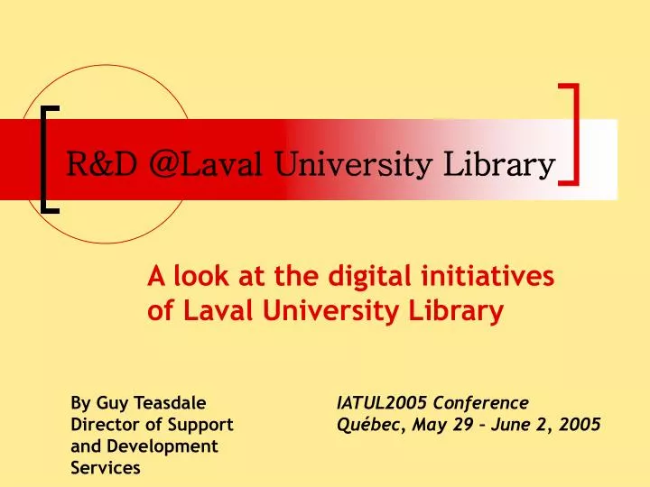 r d @laval university library