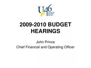 2009-2010 BUDGET HEARINGS