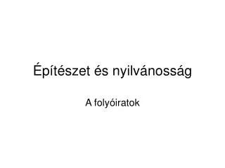 p t szet s nyilv noss g