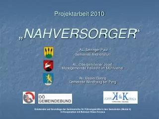 projektarbeit 2010 nahversorger