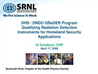 DHS / DNDO GRaDER Program