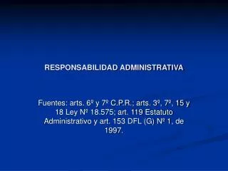 responsabilidad administrativa