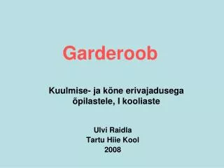 garderoob