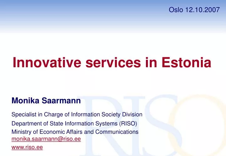 innovative services in estonia