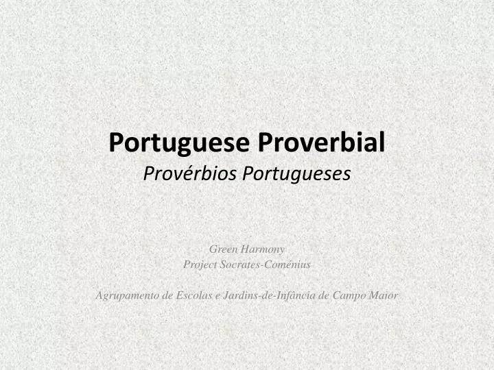 portuguese proverbial prov rbios portugueses