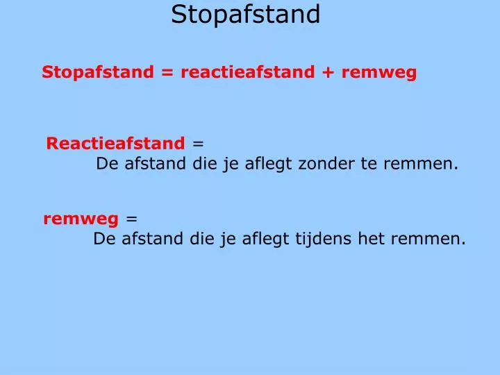 stopafstand