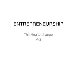 entrepreneurship