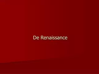 de renaissance