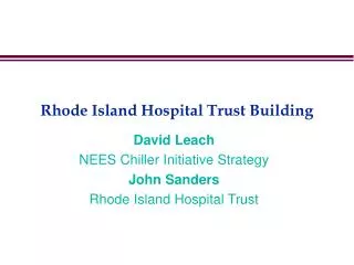 Rhode Island Hospital Trust Building