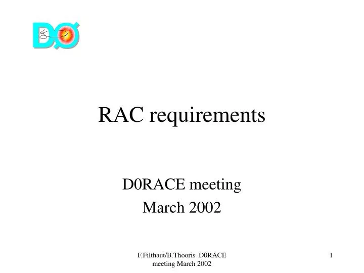 rac requirements