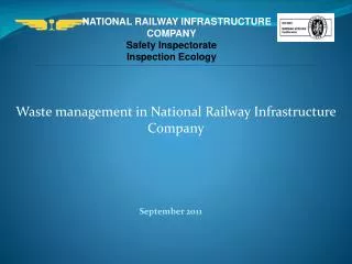 NATIONAL RAILWAY INFRASTRUCTURE COMPANY Safety Inspectorate Inspection Ecology