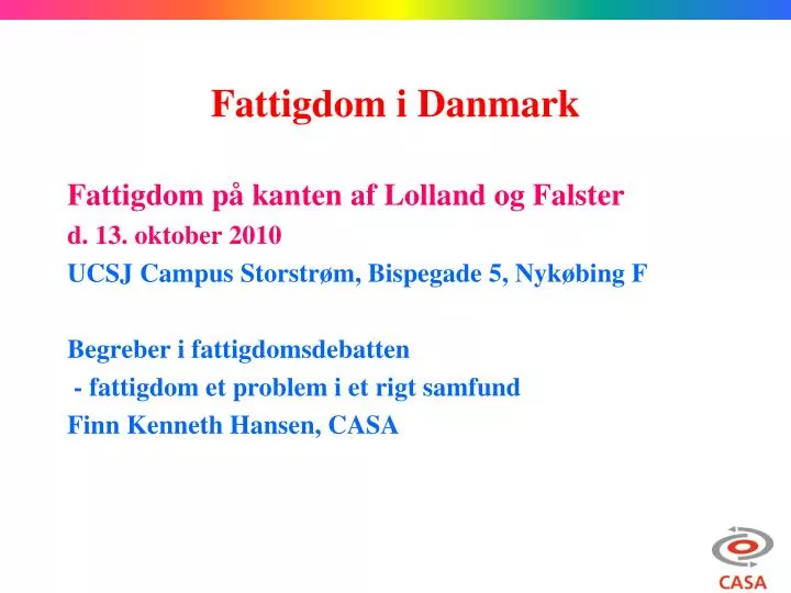 fattigdom i danmark