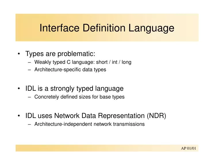interface definition language