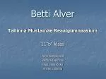 Betti Alver - slide 1