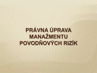 pr vna prava mana mentu povod ov ch riz k