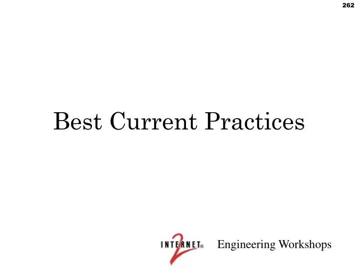 best current practices