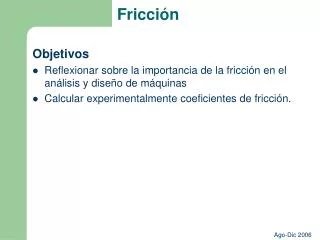 fricci n
