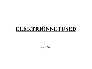 elektri nnetused