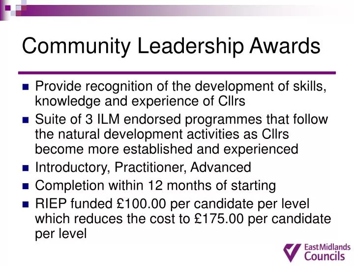 community leadership awards