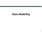 Basic Modelling - slide 1