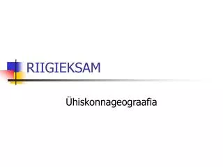 riigieksam