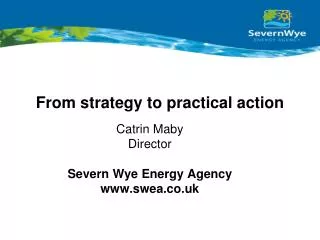 From strategy to practical action