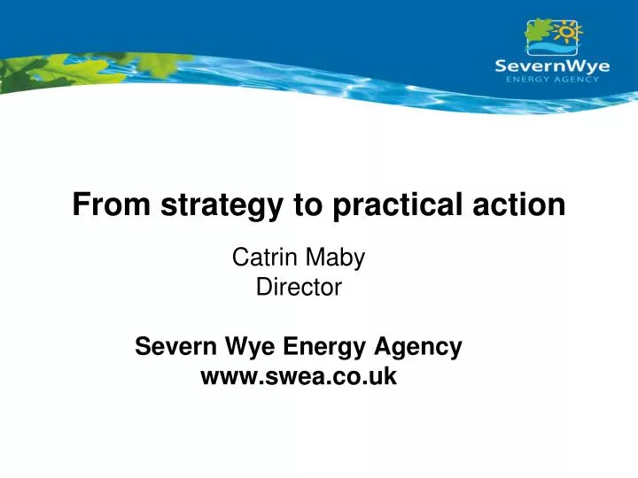 from strategy to practical action