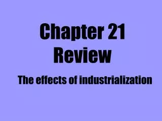 Chapter 21 Review