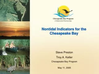 Nontidal Indicators for the Chesapeake Bay