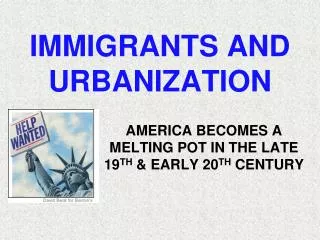 immigrants and urbanization