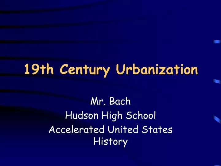 19th century urbanization