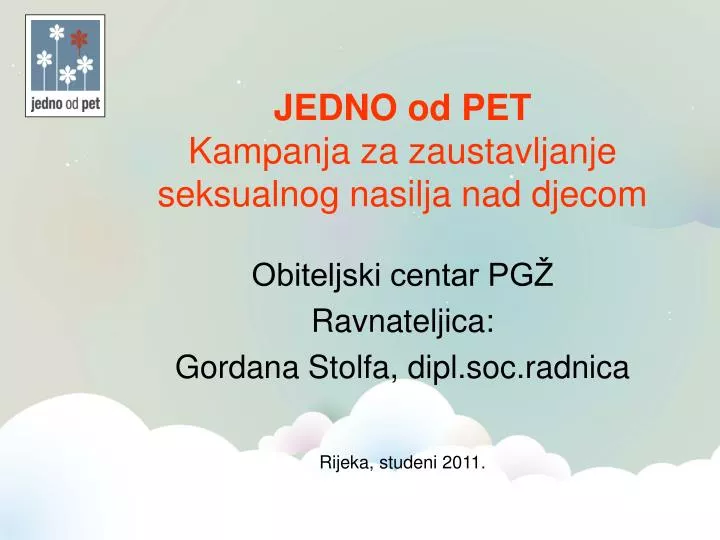 jedno od pet kampanja za zaustavljanje seksualnog nasilja nad djecom