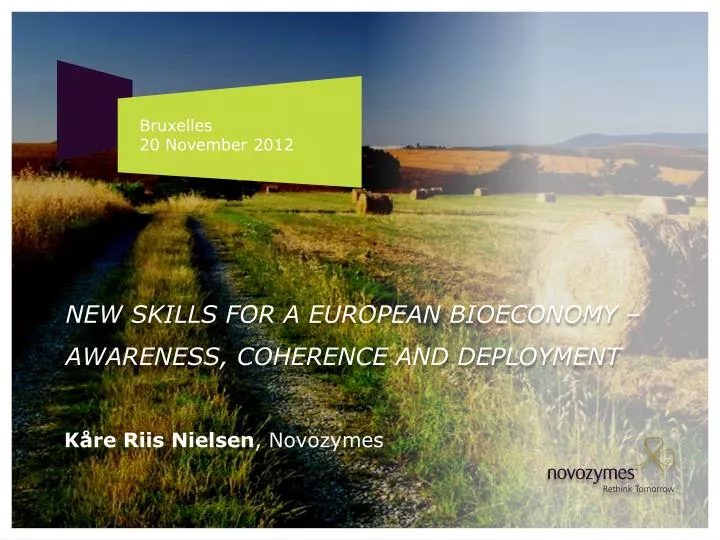new skills for a european bioeconomy awareness coherence and deployment