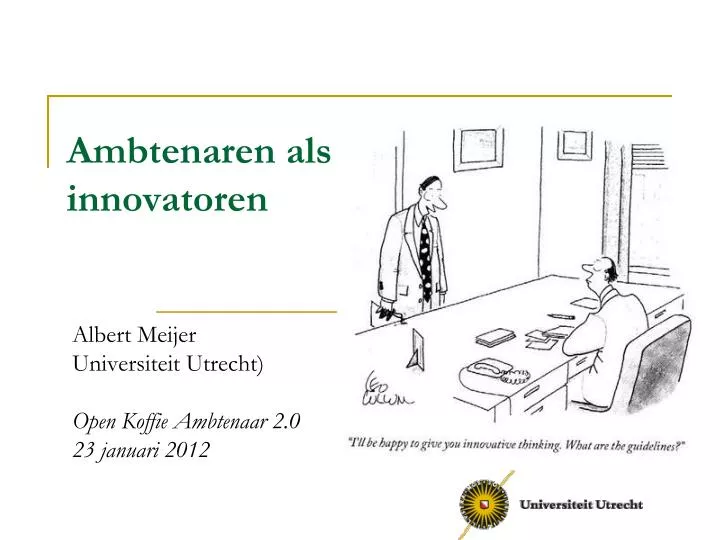 ambtenaren als innovatoren