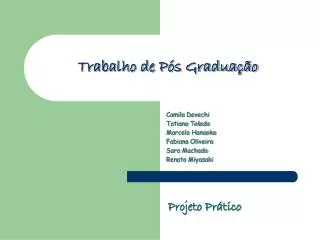 trabalho de p s gradua o