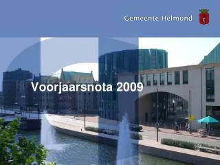 voorjaarsnota 2009