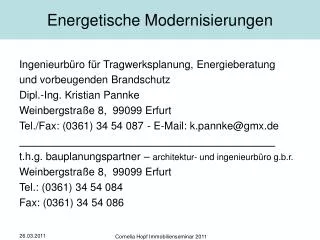 energetische modernisierungen