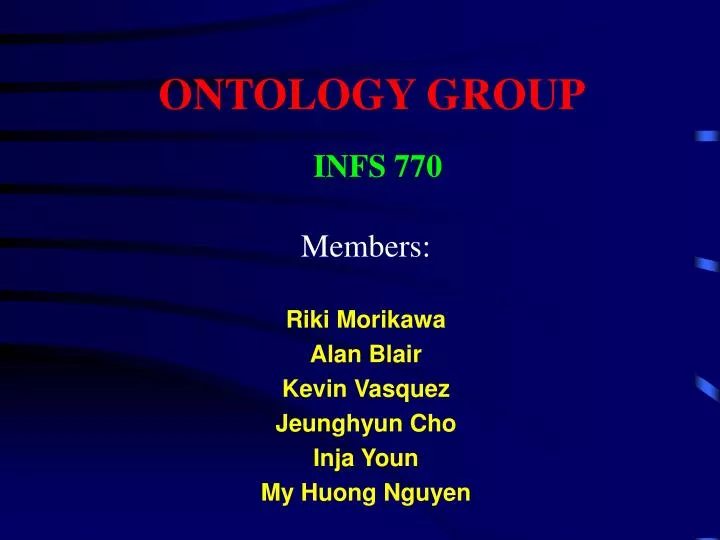 ontology group
