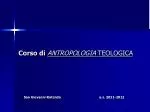 Corso di ANTROPOLOGIA TEOLOGICA - slide 1