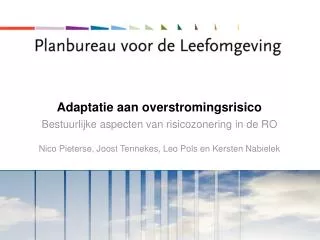 Adaptatie aan overstromingsrisico