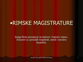 rimske magistrature